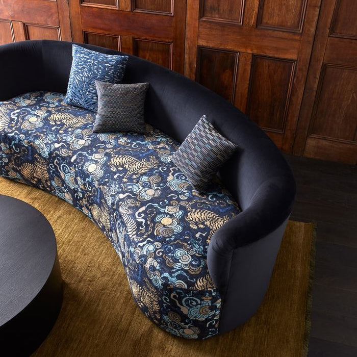 Desa Tiger Fabric - Midnight