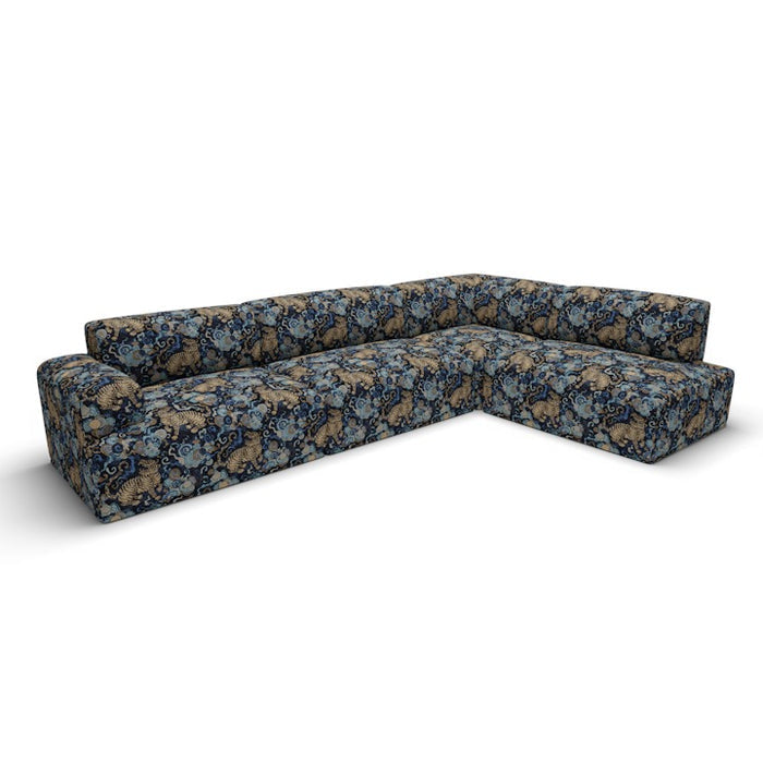 Desa Tiger Fabric - Midnight