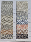 Diamond Wave - Grasscloth Wallpaper - Ebony