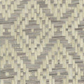 Diamond Wave - Grasscloth Wallpaper - Grey