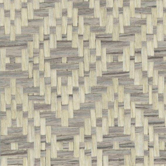 Diamond Wave - Grasscloth Wallpaper - Grey