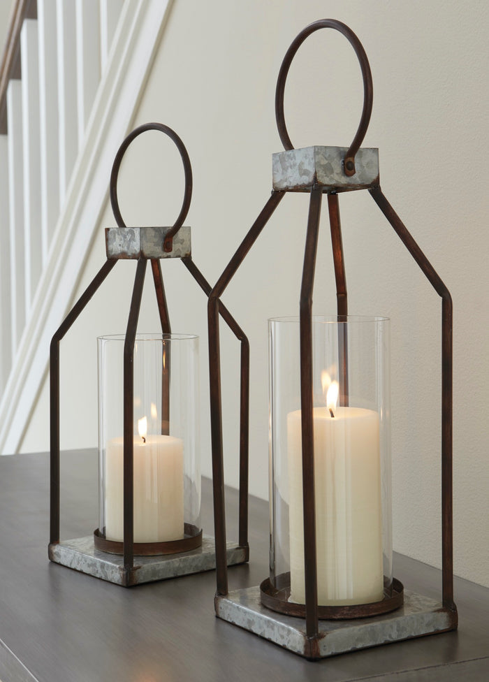 Diedrick Lantern (Set of 2) - Adams Furniture