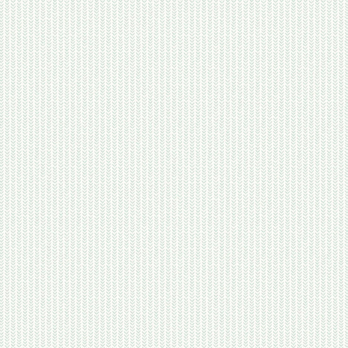 Ditsy Leaf Stripe Wallpaper - Duckegg