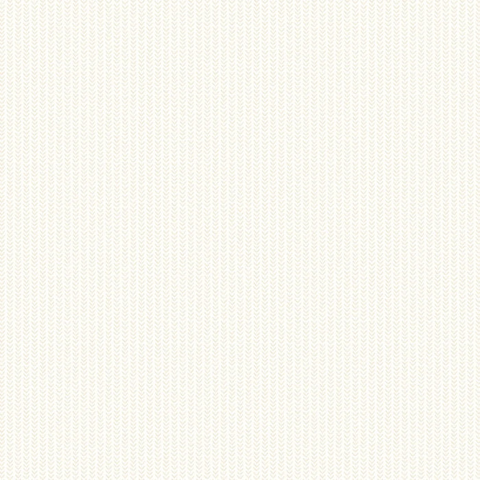 Ditsy Leaf Stripe Wallpaper - Linen