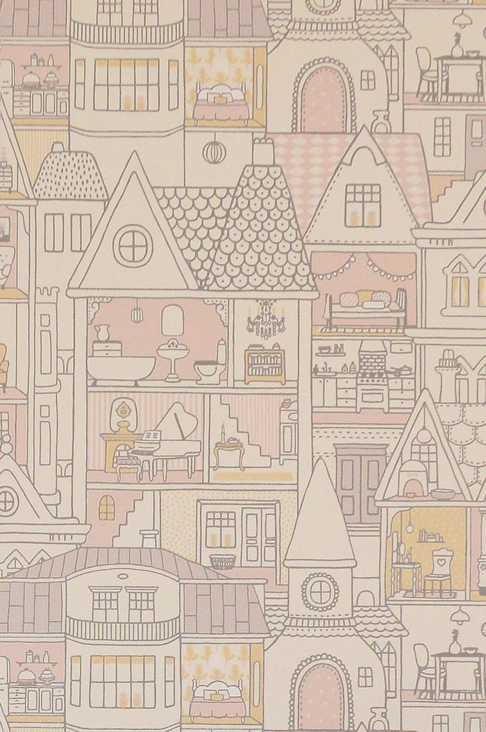 Dollhouse Wallpaper - Soft Wool White
