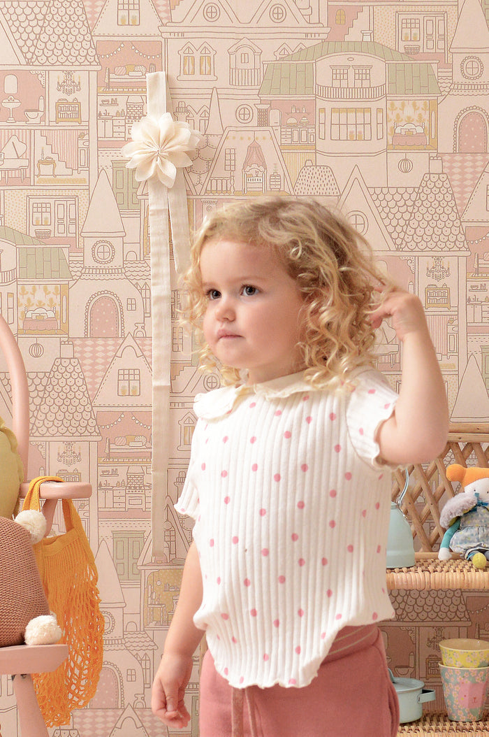 Dollhouse Wallpaper - Sunny Pink