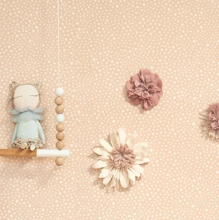 Dots Wallpaper - Soft Pink