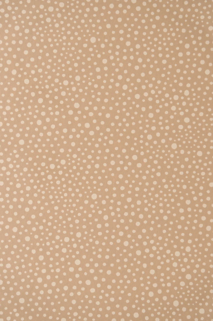 Dots Wallpaper - Teddy Brown