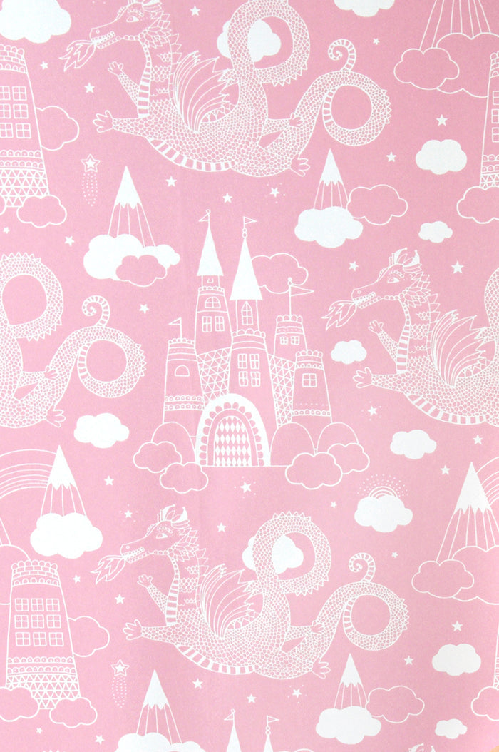 Dragon Sky Wallpaper - Pink