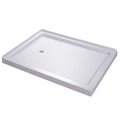 DreamLine DLT-1034481 SlimLine 34-Inch x 48-Inch Double Threshold Shower Base, White