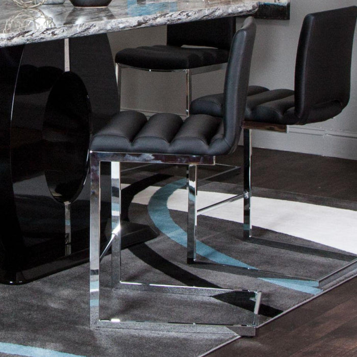 Dyane Black Stool (Set of 2) - Adams Furniture