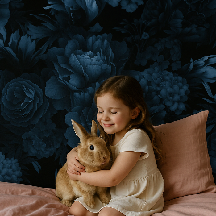 Ebony Rose - Custom Sized Wallpaper Mural (per m2)