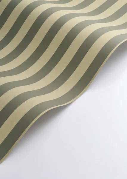 Elizabeth Stripes Wallpaper - Lichen