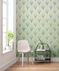 Emerald Radiance - Custom Sized Wallpaper Mural (per m2)