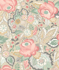 Emily Rose Wallpaper - Soft Flamingo
