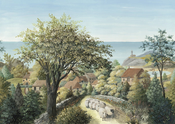 English Countryside - Custom Sized Wallpaper Mural (per m2)