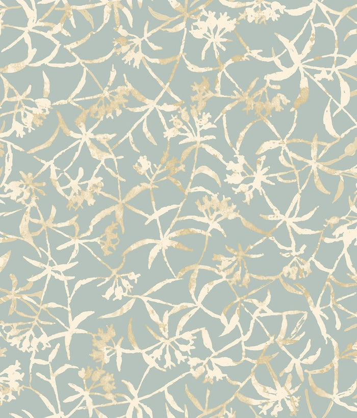 Entwine Wallpaper - Turkish Blue