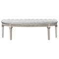 Evangeline Upholstered Demilune Bench - Adams Furniture