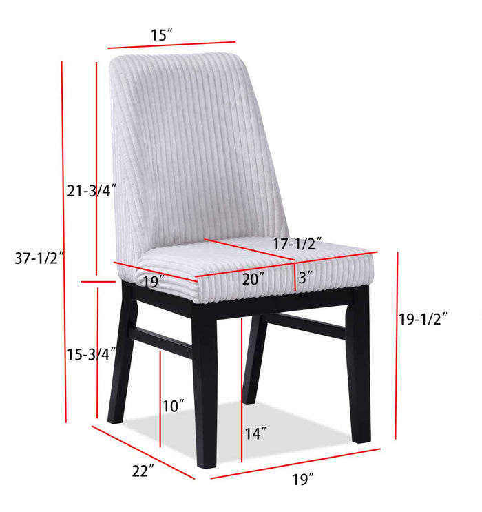Evelyn Dining Chair (Set of 2) - Adams Furniture