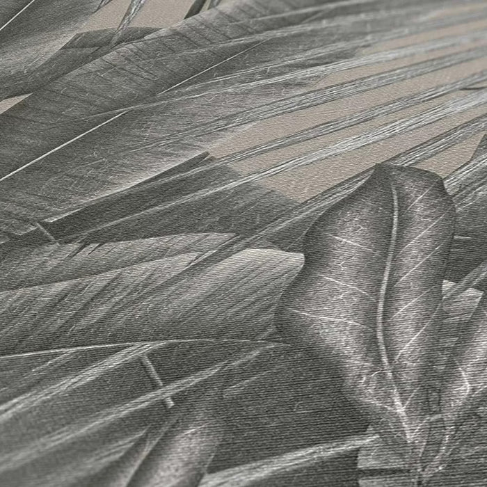 Exotic Jungle Wallpaper - Charcoal