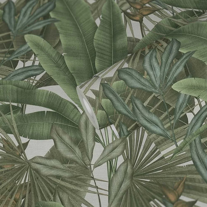 Exotic Jungle Wallpaper - Green