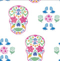 Fantail Fiesta Wallpaper - NZ Custom Wallpaper - White