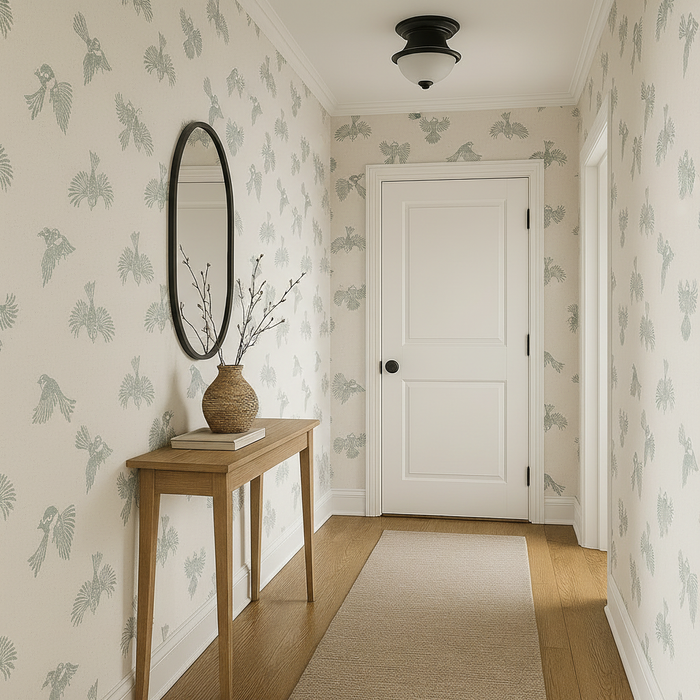 Hallway with Fantail Flight Wallpaper - Ashanti