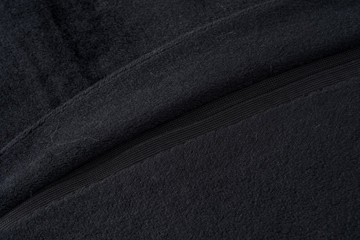 Faux Rabbit Fur Black Pillow - Adams Furniture