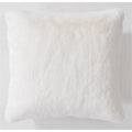 Faux Rabbit Fur White Pillow - Adams Furniture