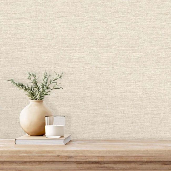 Fiji Plain Texture - Linen Almost Gold