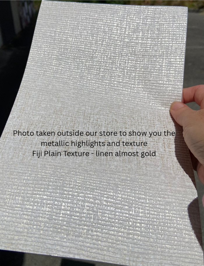 Fiji Plain Texture - Linen Almost Gold