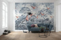 Flamingos in the Sky - Custom Sized Wallpaper Mural (per m2)