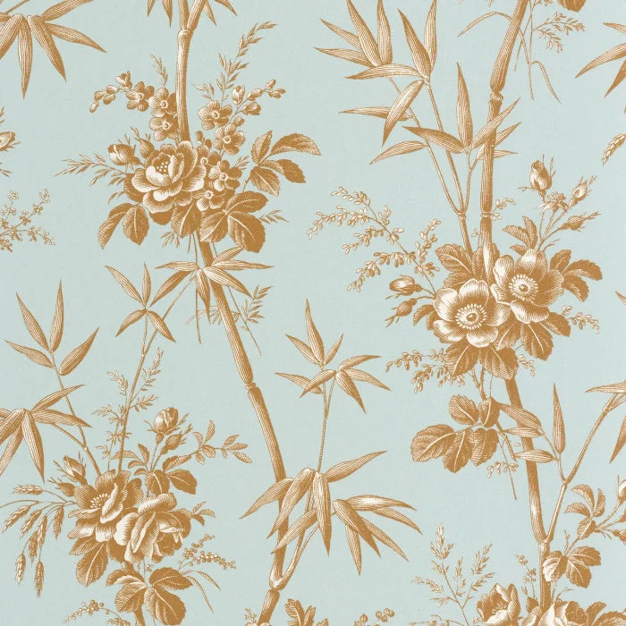Flanerie Wallpaper - Bleu Doux