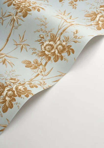 Flanerie Wallpaper - Bleu Doux