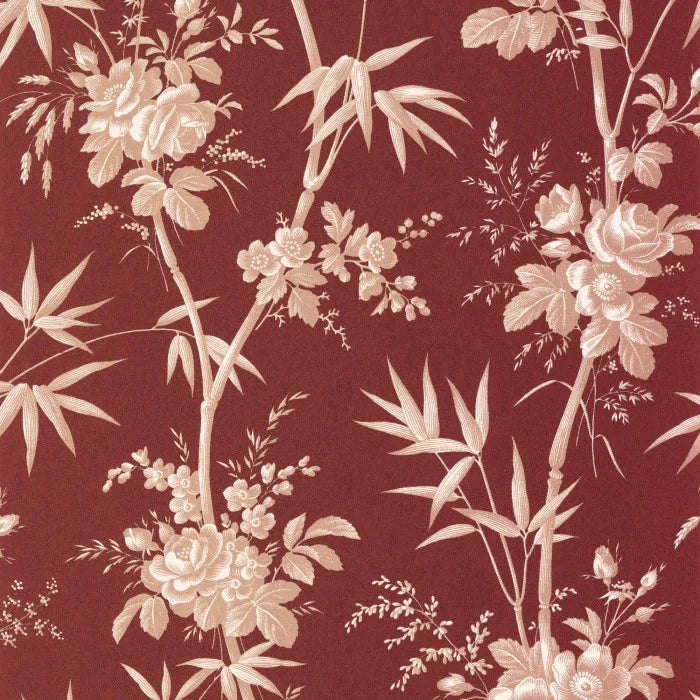 Flanerie Wallpaper - Rouge Grenat