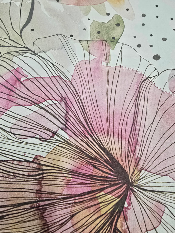 Floating Floral Hybrid Mural Wallpaper