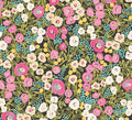 Flora Ditsy Wallpaper - Fuchsia And Jet