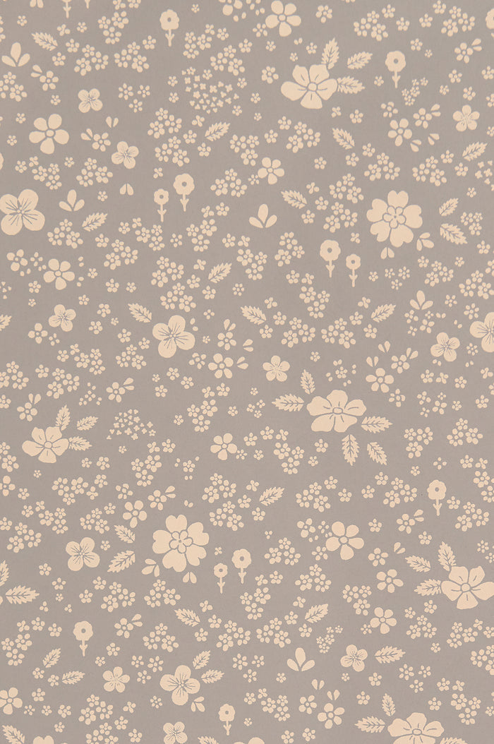 Flora Dreams  Wallpaper - Dusty Blue