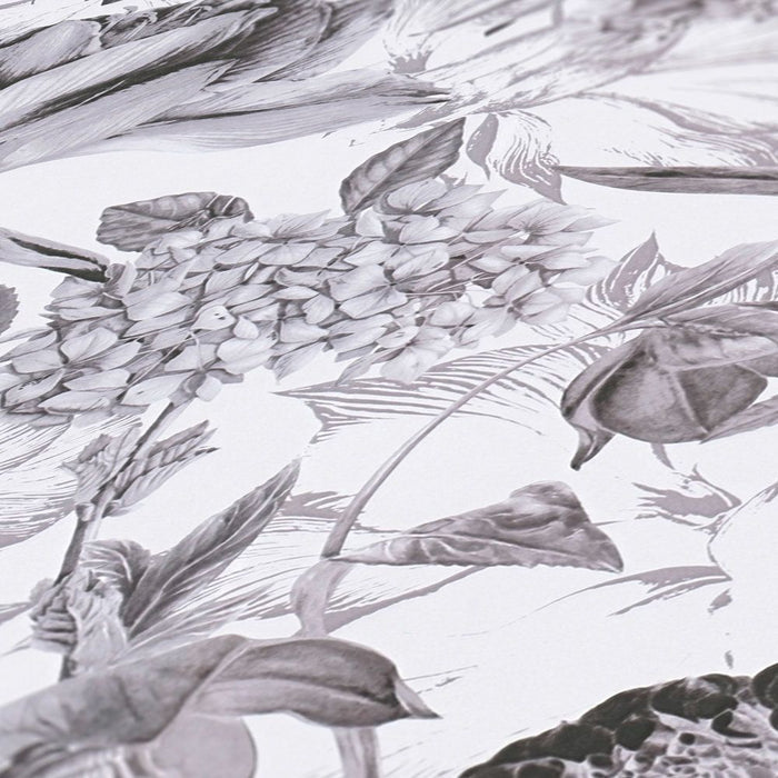 Floral Trails Wallpaper - Monochrome