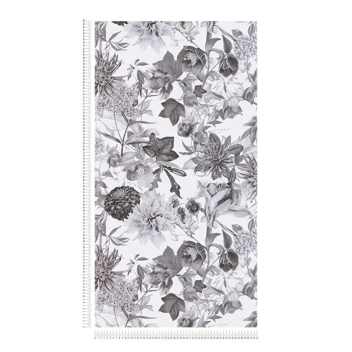 Floral Trails Wallpaper - Monochrome