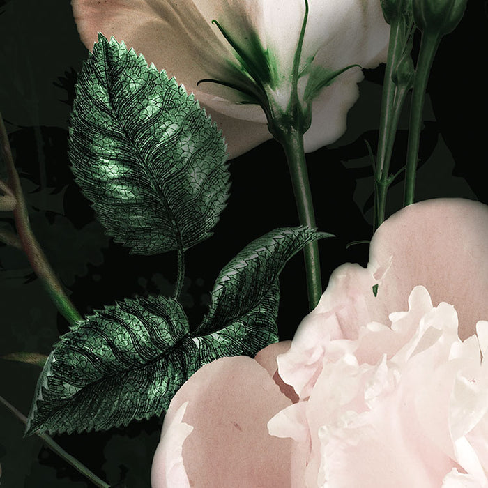 Flower Couture - Circular Mural - Self Adhesive