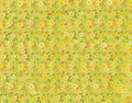 Flower Power Custom Sized Wallpaper Mural (per m2) - Yellow