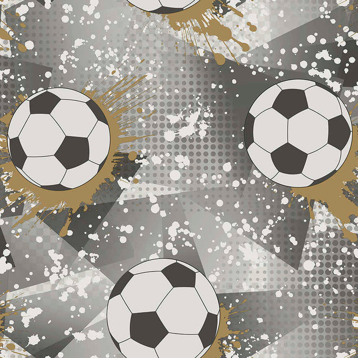 Football Frenzy Wallpaper - Black/Gold