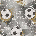 Football Frenzy Wallpaper - Black/Gold