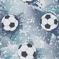 Football Frenzy Wallpaper - Navy/Teal