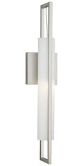Forecast Lighting F556236 Front Row Ada 1 Light Wall Sconce, Satin Nickel