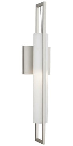 Forecast Lighting F556236 Front Row Ada 1 Light Wall Sconce, Satin Nickel