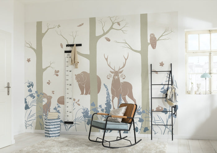 Forest Animals - Custom Sized Mural Wallpaper (per m2)