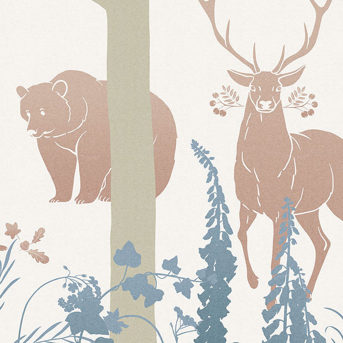 Forest Animals - Custom Sized Mural Wallpaper (per m2)