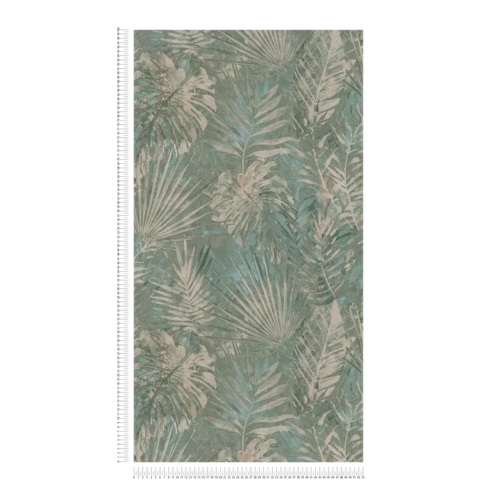Forest Frame - Leaves Wallpaper - Jade Moss